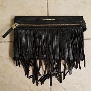 Oversized Fringe Clutch/Crossbody